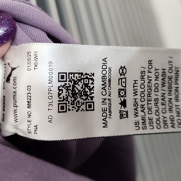 Puma Ultra Boyfriend Tee / T-Shirt  Size XLarge - Purple - Picture 4 of 7